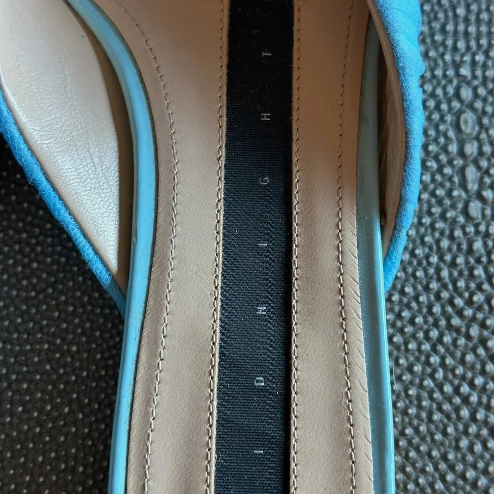 MIDNIGHT 00 Light Blue Mules Size 39 - Picture 7 of 8